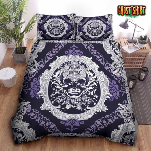 3D Mandala Victorian Skull Bed Sheets Duvet Cover Bedding Set