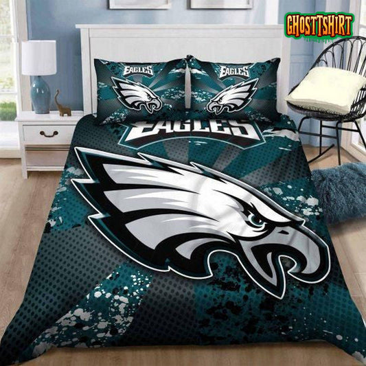 3D Philadelphia Eagles Logo Bedding Set