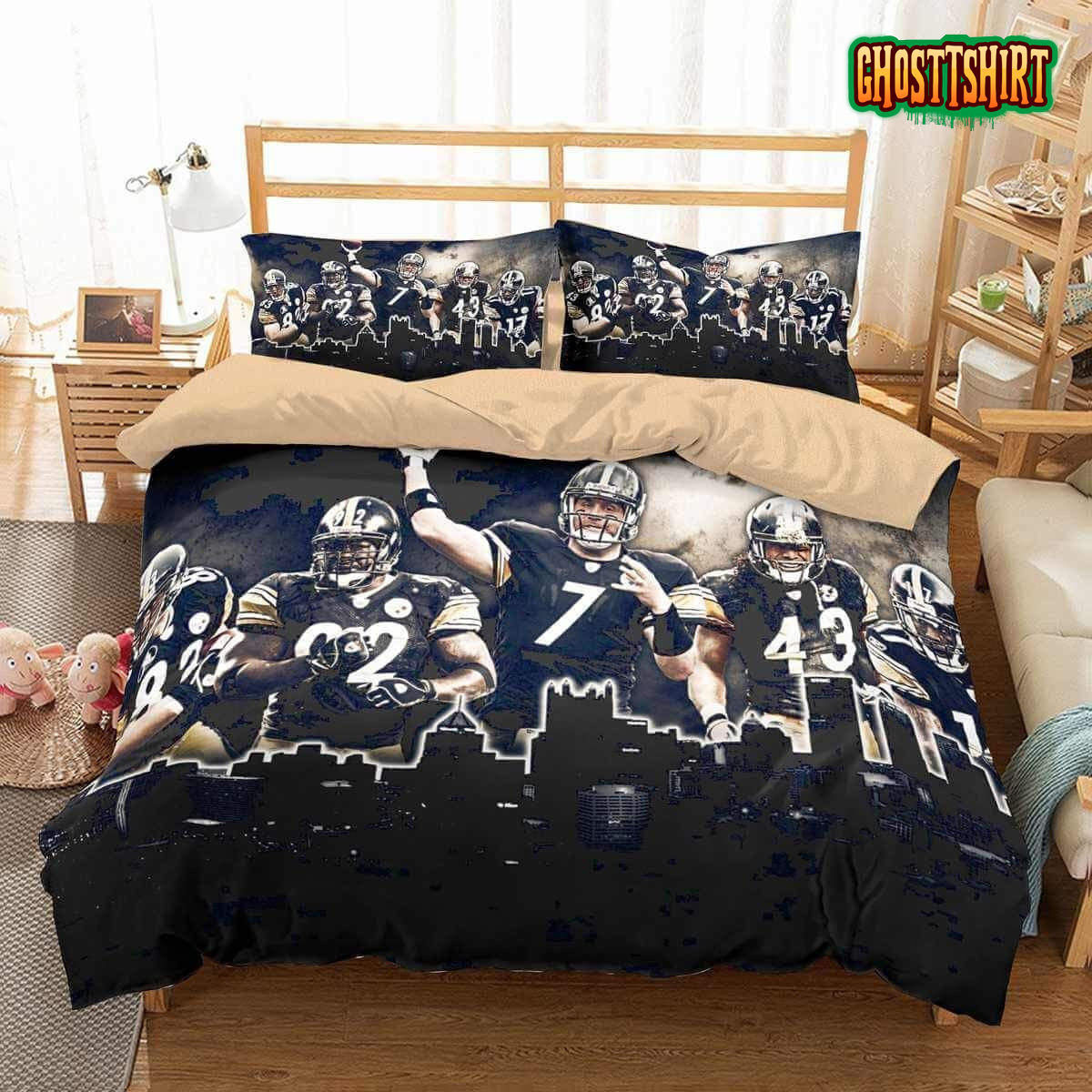 3D Pittsburgh Steelers Duvet Cover Bedding Set