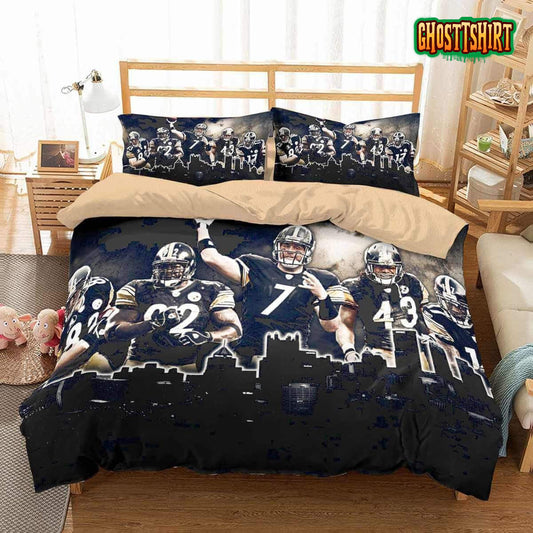 3D Pittsburgh Steelers Duvet Cover Bedding Set
