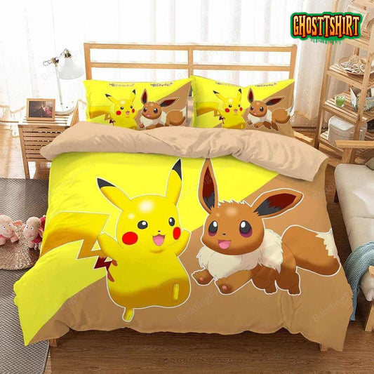 3D Pokemon Go Duvet Cover Bedding Set 3