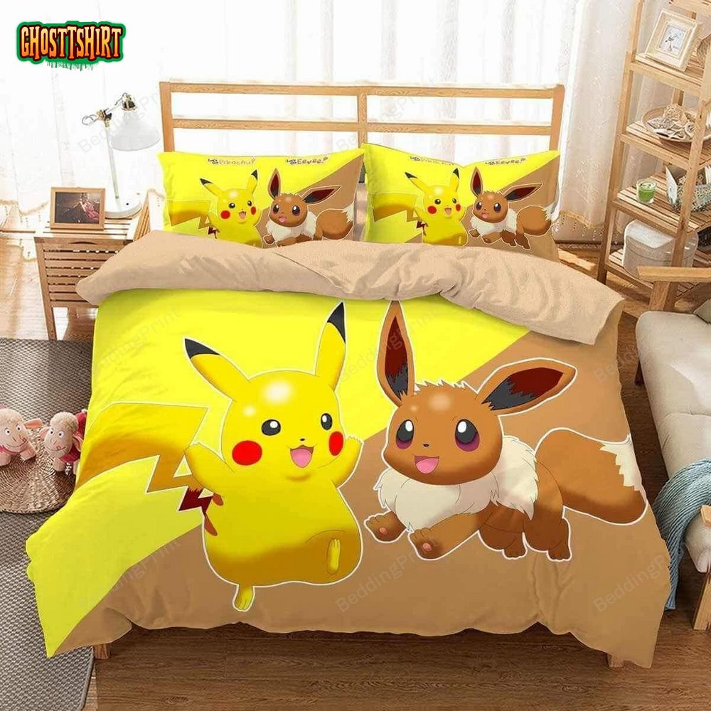 3D Pokemon Go Duvet Cover Bedding Set Ver 4