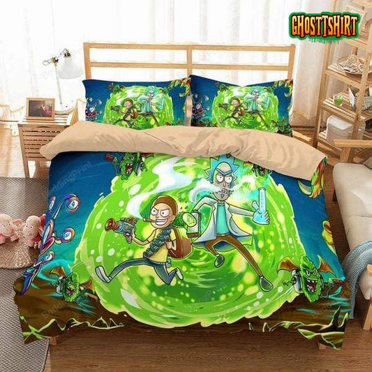 3D Rick And Morty Duvet Cover Bedding Set