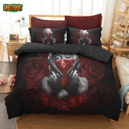 3D Samurai Monroe Bedding Set