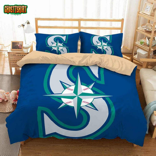 3D Seattle Mariners Duvet Cover Bedding Set