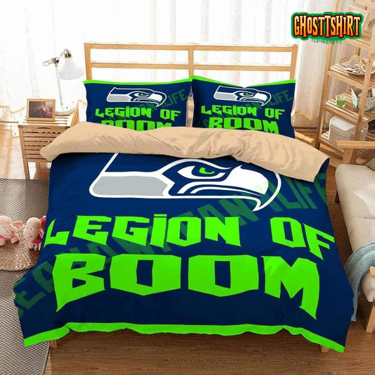 3D Seattle Seahawks Duvet Cover Bedding Set