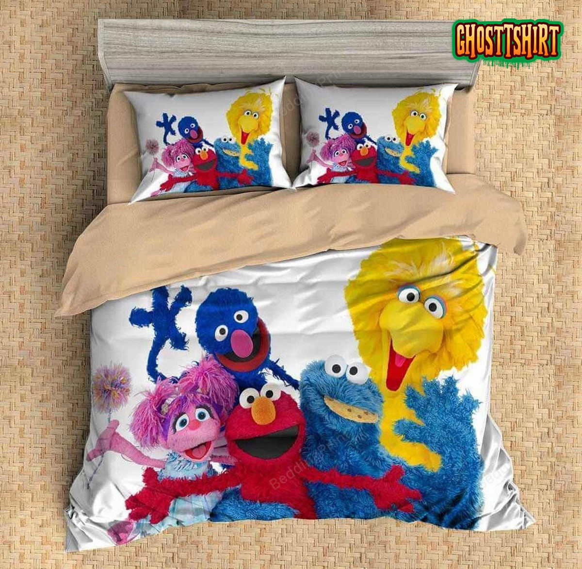 3D Sesame Street Duvet Cover Bedding Set