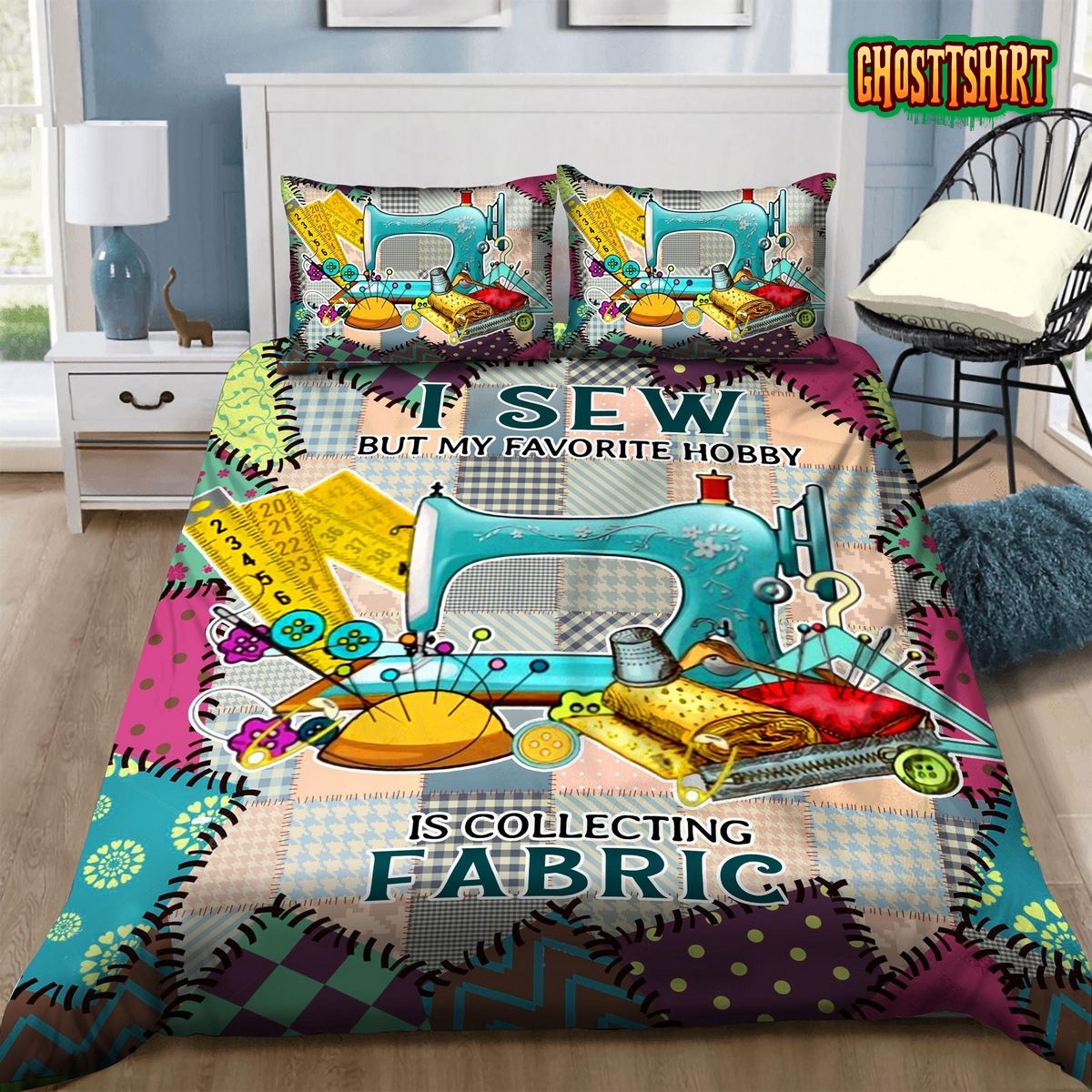 3D Sewing I Sew But My Favorite Hobby Is Collecting Fabric Bed Sheets Duvet Cover Bedding Set