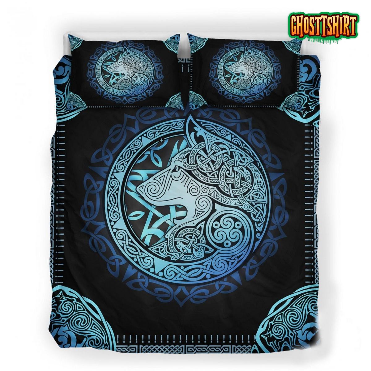 3D Wolf Spirit Bed Sheets Duvet Cover Bedding Set