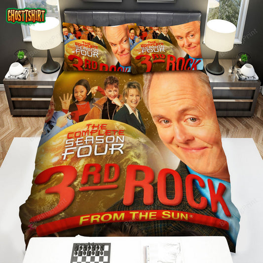 3rd Rock From The Sun Dick Solomon Poster Bed Sheets Duvet Cover Bedding Set