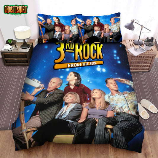 3rd Rock From The Sun Movie Poster 2 Bed Sheets Duvet Cover Bedding Set