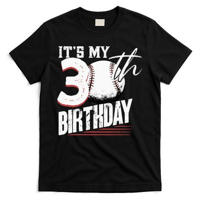 30 Years Old Vintage Baseball 30th Birthday T-Shirt