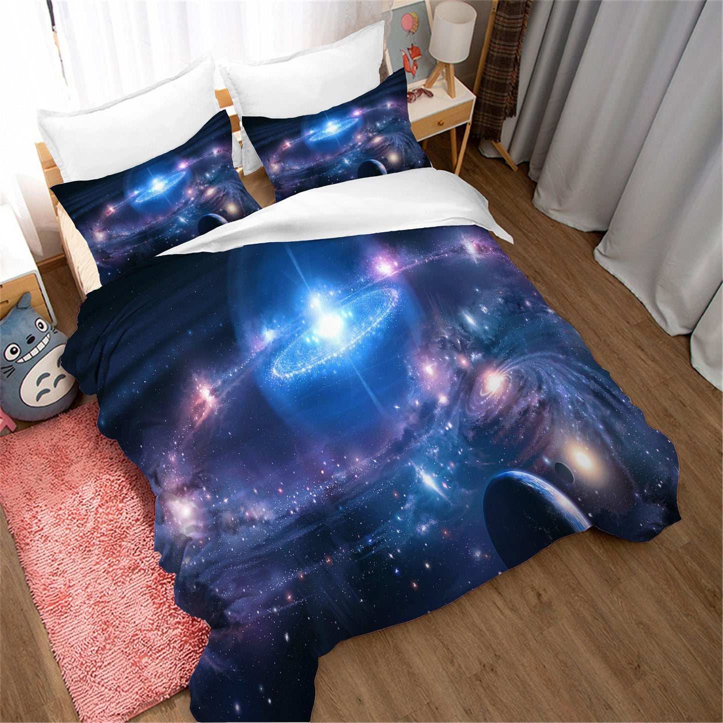 3D Abstract Space Universe Planet Quilt Cover Set Bedding Set Duvet Cover Pillowcases 126