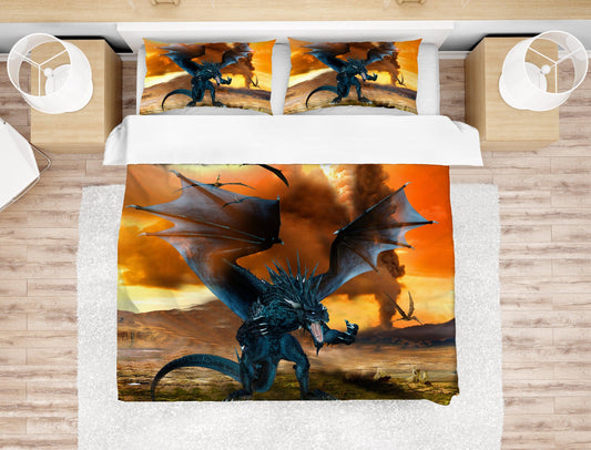 3D Abstract Pterosaur Quilt Cover Set Bedding Set Pillowcases 24