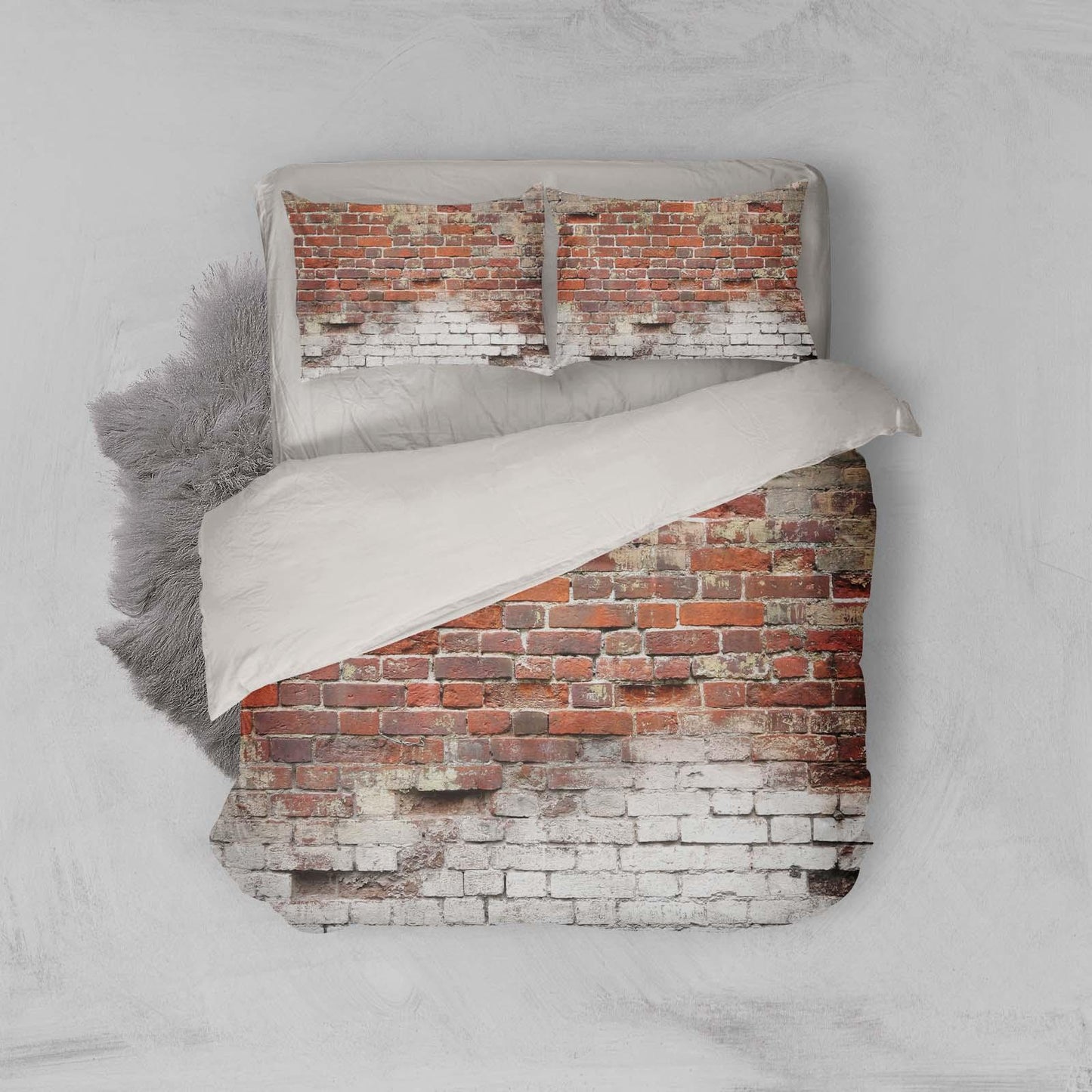 3D Brick Wall Quilt Cover Set Bedding Set Pillowcases 25