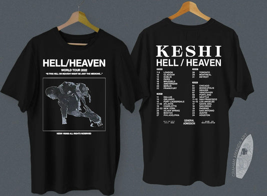 Keshi Hell Heaven World Tour 2022 Shirt, Keshi Tour 2022 Shirt
