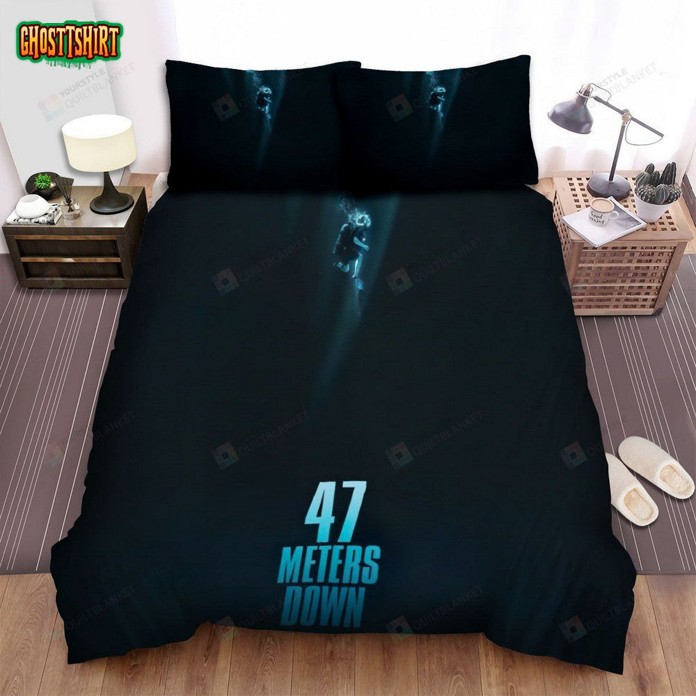 47 Meters Down Movie Poster Bed Sheets Spread Comforter Duvet Cover Bedding Set Ver 2