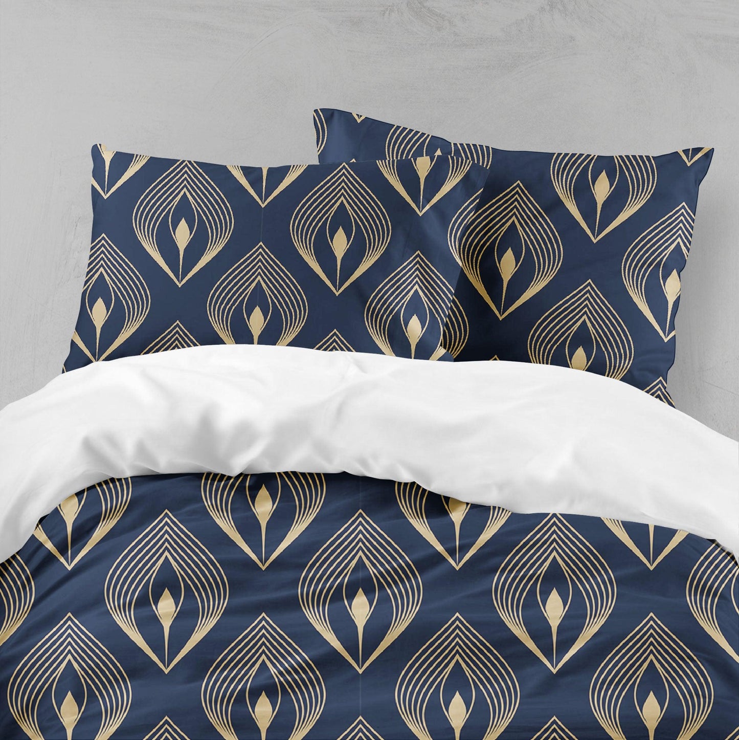 3D Black Golden Pattern Quilt Cover Set Bedding Set Pillowcases 134