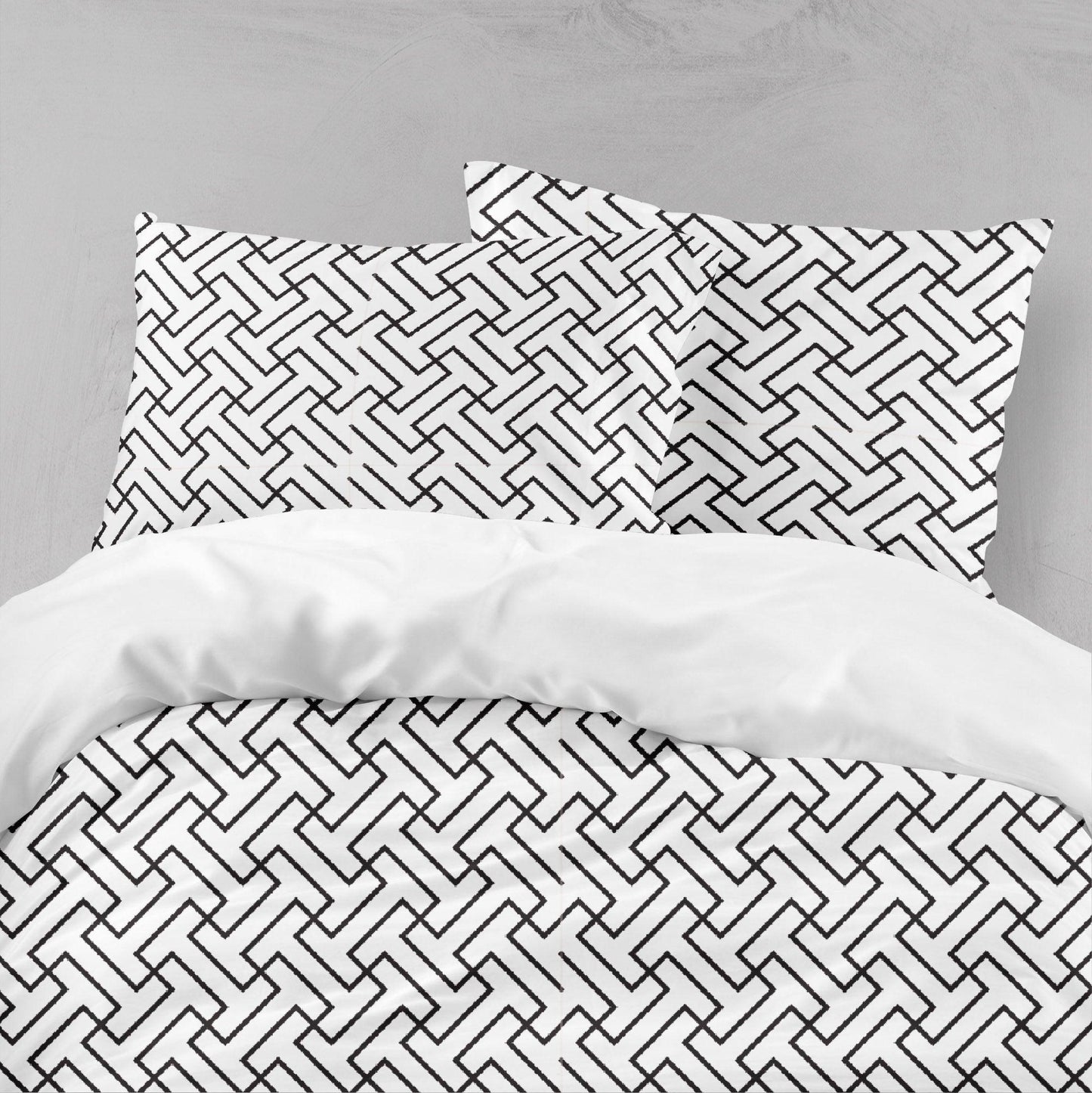 3D Black White Geometry Pattern Quilt Cover Set Bedding Set Pillowcases  105