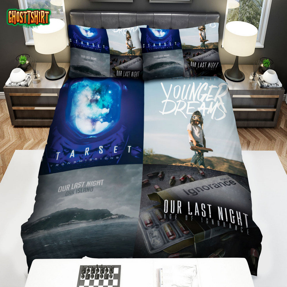 4in1 Album Cover Photo Our Last Night Bed Sheets Spread Comforter Duvet Cover Bedding Set