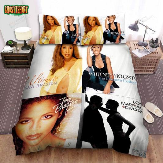 4in1 Album Toni Braxton Bed Sheets Spread Comforter Duvet Cover Bedding Set