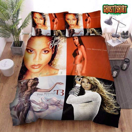 4in1 Toni Braxton Collections Bed Sheets Duvet Cover Bedding Set