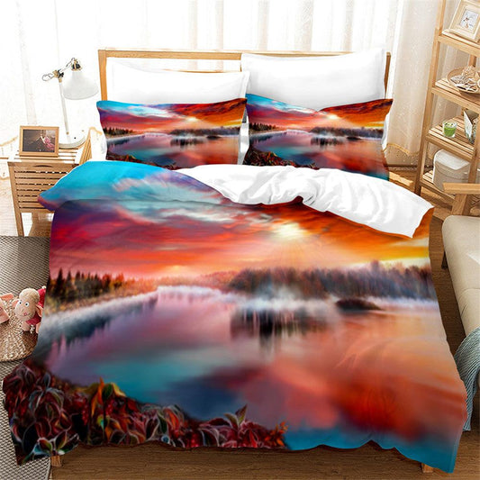 3D Art Nature Landscape Quilt Cover Set Bedding Set Duvet Cover Pillowcases 17