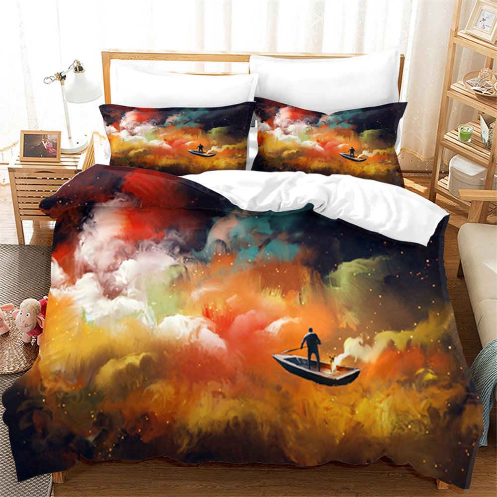 3D Artistic Color Cloud Quilt Cover Set Bedding Set Duvet Cover Pillowcases 183