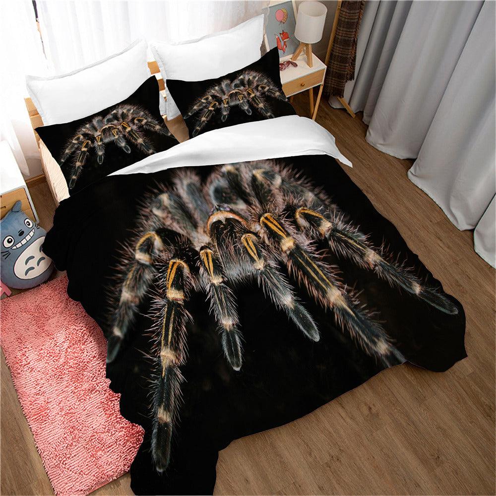 3D Animal Spider Black Quilt Cover Set Bedding Set Duvet Cover Pillowcases 97