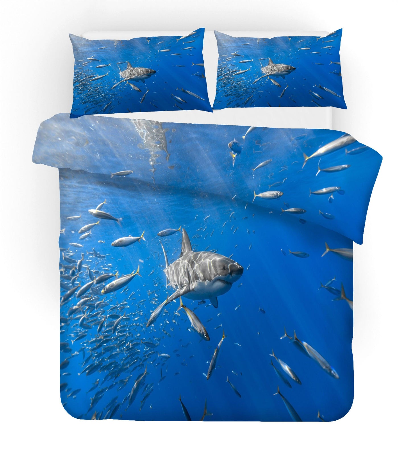 3D Blue Sea Animal Whale Quilt Cover Set Bedding Set Duvet Cover Pillowcases 36