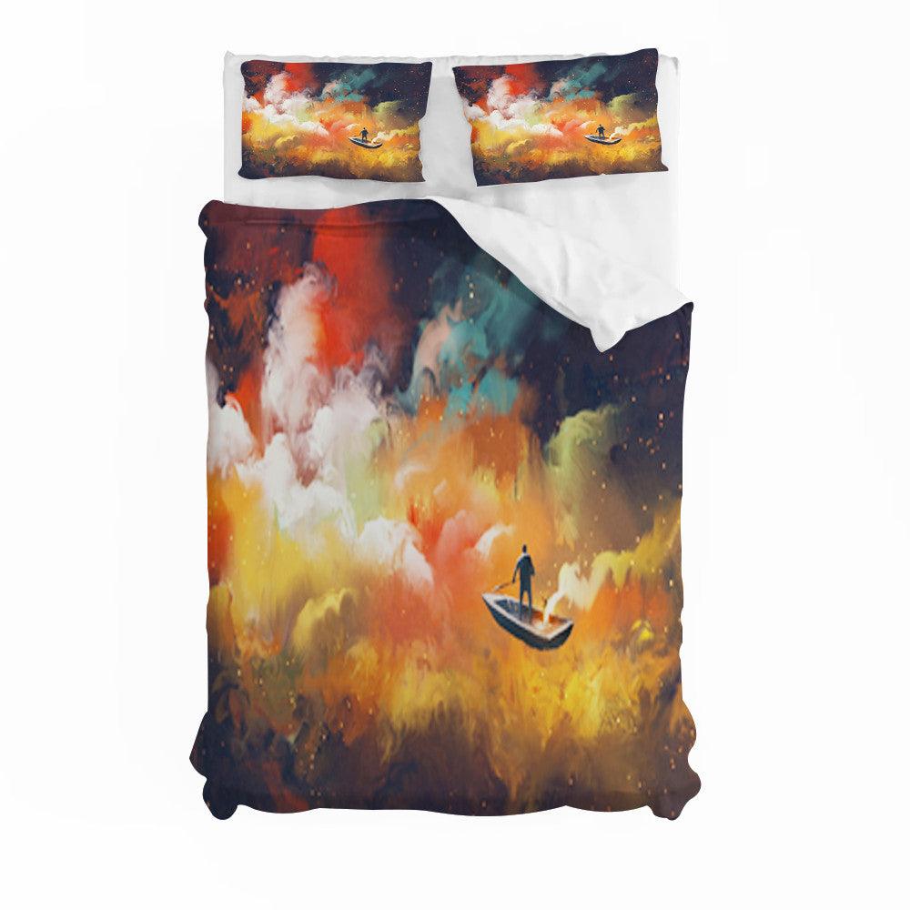 3D Artistic Color Cloud Quilt Cover Set Bedding Set Duvet Cover Pillowcases 183