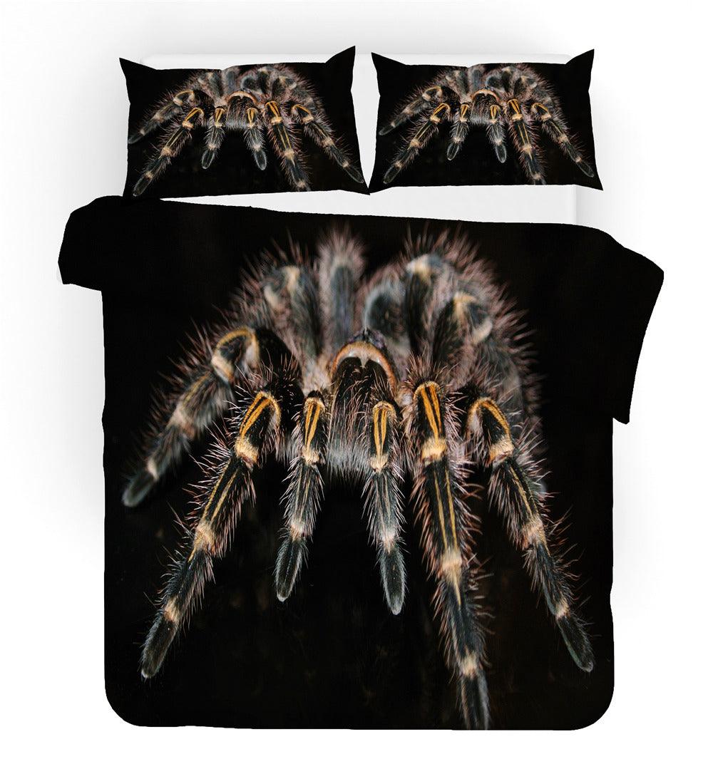 3D Animal Spider Black Quilt Cover Set Bedding Set Duvet Cover Pillowcases 97