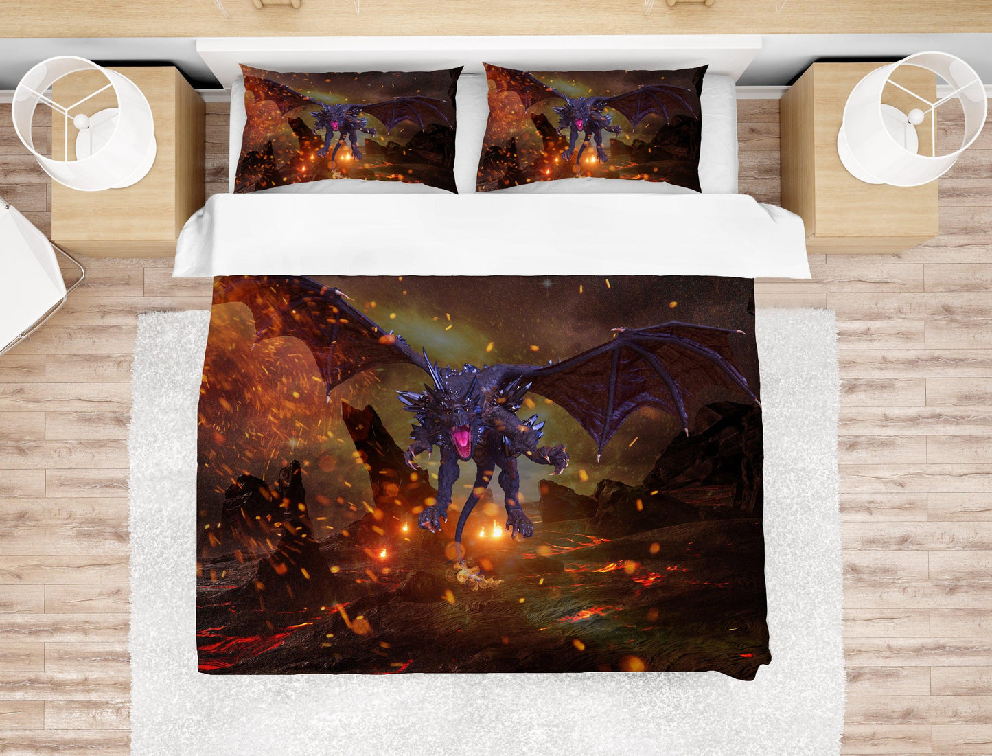 3D Abstract Pterosaur War Quilt Cover Set Bedding Set Pillowcases 25