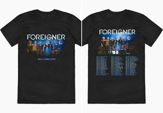 Foreigner Tour 2021 Concert Album T-Shirt