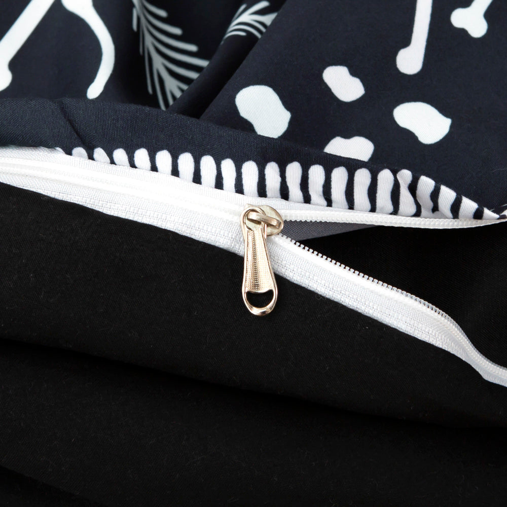 3D Black Dinosaur Pattern Quilt Cover Set Bedding Set Duvet Cover Pillowcases 472