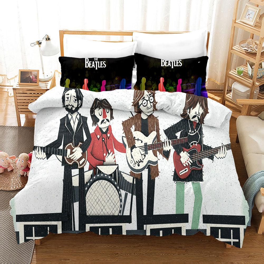 3D Band The Beatles Quilt Cover Set Bedding Set Pillowcases 58
