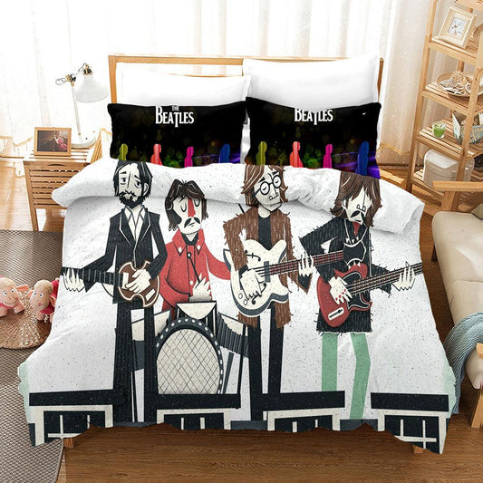 3D Band The Beatles Quilt Cover Set Bedding Set Pillowcases 58