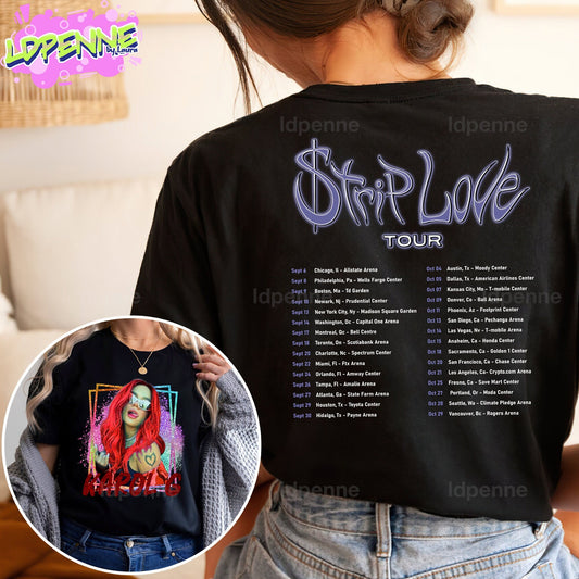 Strip Love Tour Double Sided T-shirt