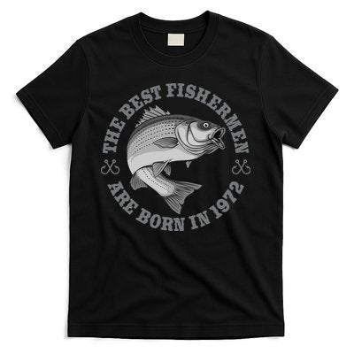 51 Year Old Fisherman Fishing 1972 51st Birthday T-Shirt