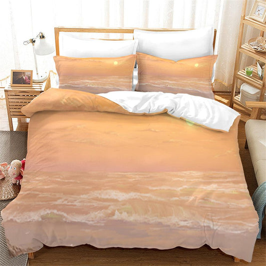 3D Beach Landscape Quilt Cover Set Bedding Set Duvet Cover Pillowcases 162