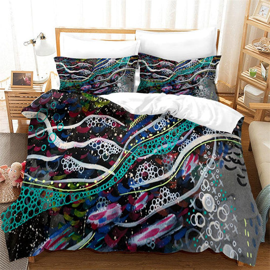 3D Artistic Color Cloud Quilt Cover Set Bedding Set Duvet Cover Pillowcases 184