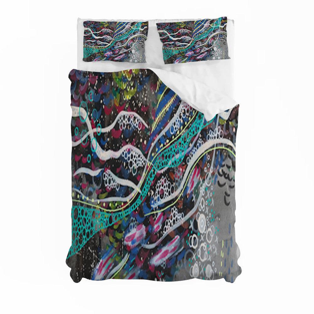 3D Artistic Color Cloud Quilt Cover Set Bedding Set Duvet Cover Pillowcases 184