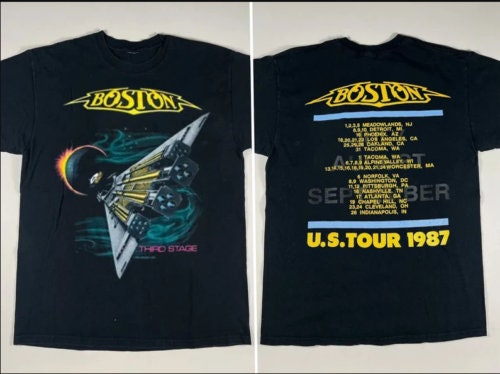 Boston Rock Band Concert Tour 1987 T-Shirt