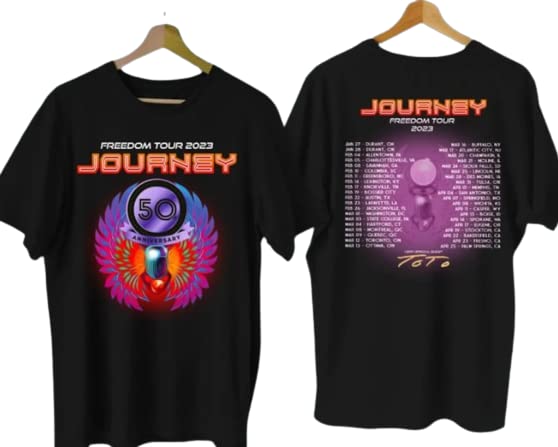 Journey Tour T-Shirt, Journey Freedom Tour 2023 50th Anniversary Shirt, Journey Concert