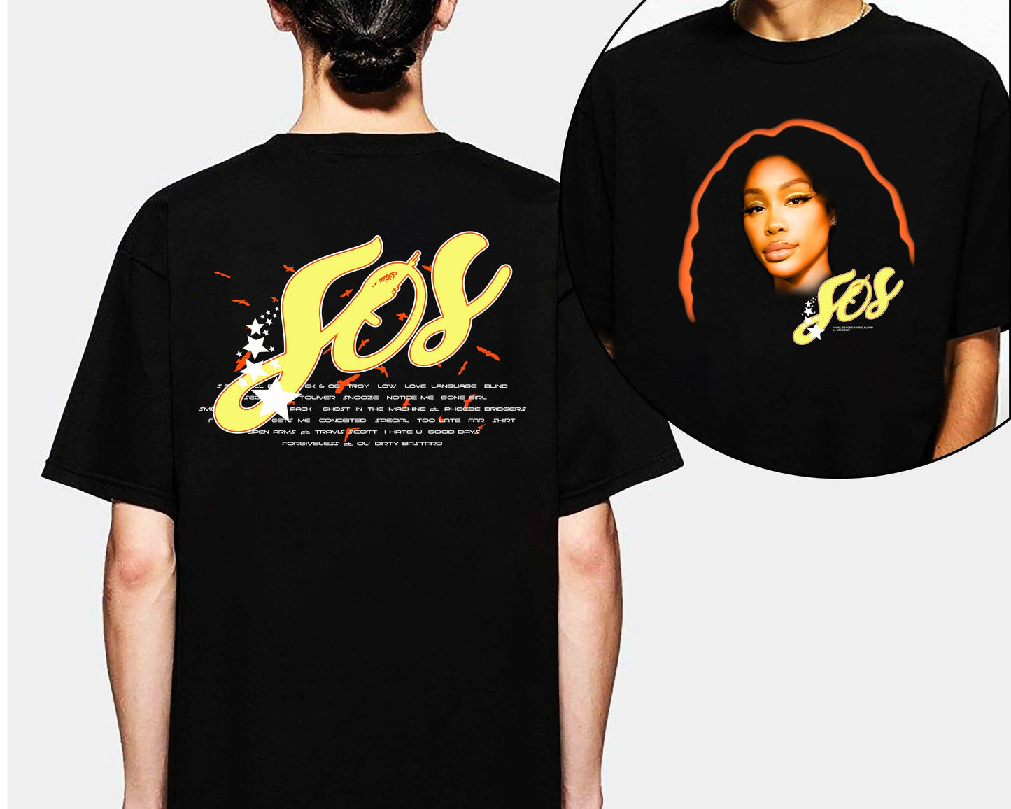 Double Prints Vintage Sza SOS Shirt, SZA SOS New Album