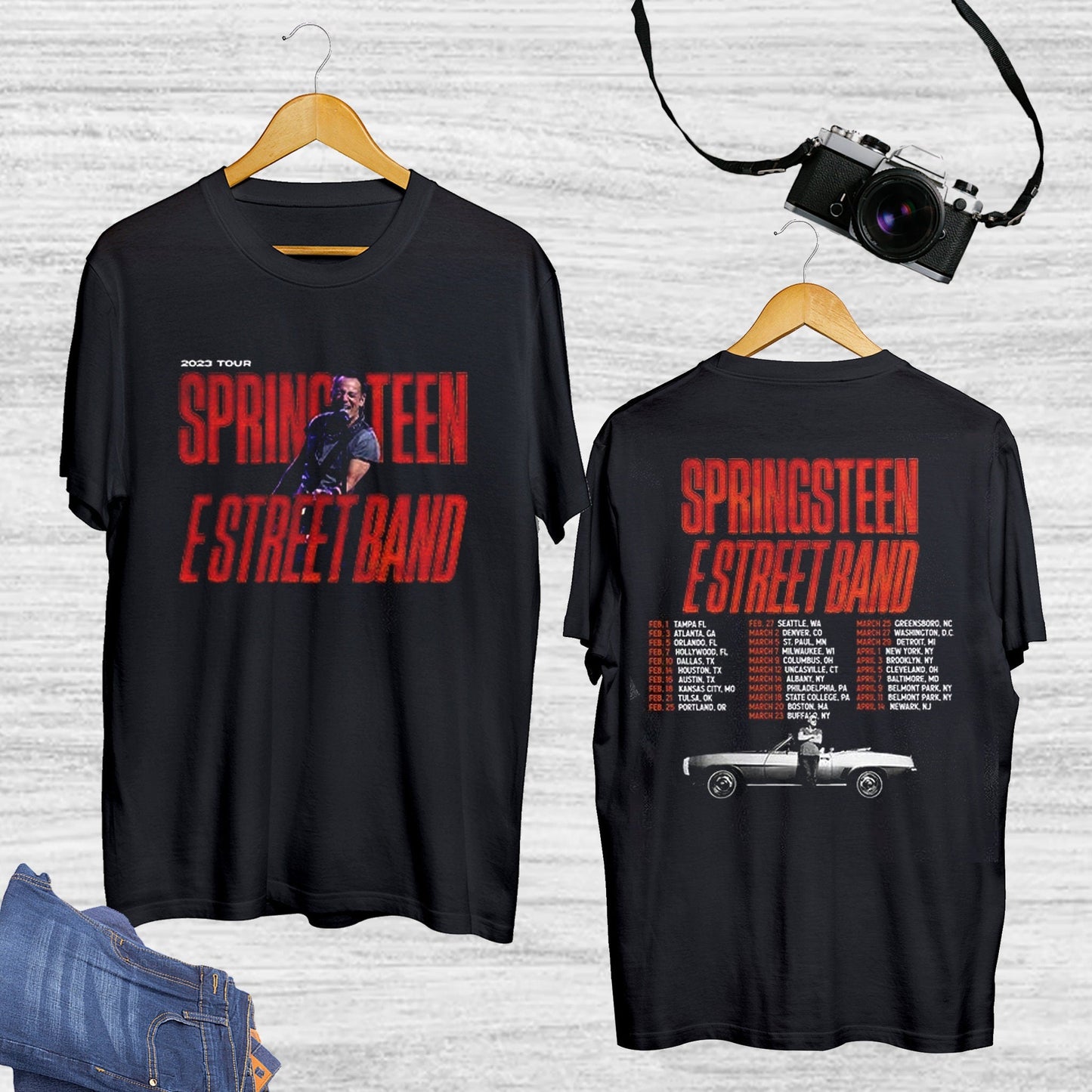 Bruce Springsteen And E Street Band Tour 2023 T-Shirt