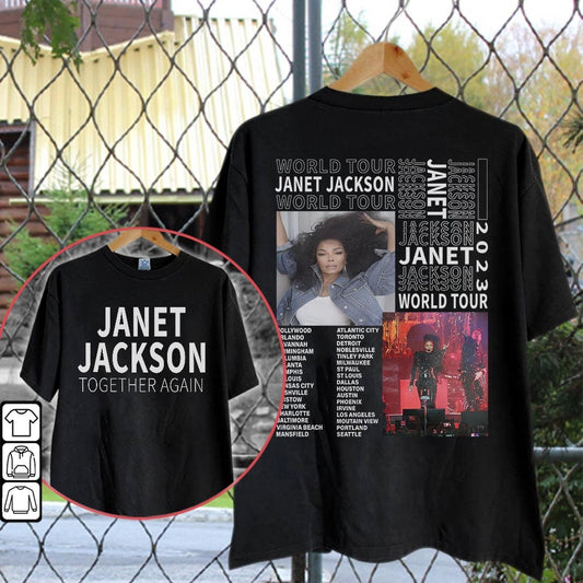 Janet Jackson Together Again Tour 2023, Janet Jackson Music Concert Shirt