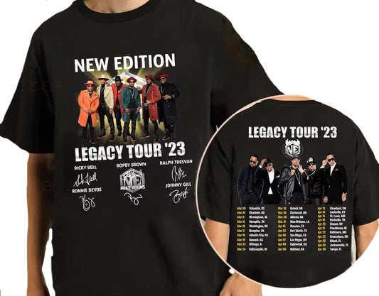 Vintage New Edition Shirt, New Edition Legacy Tour 2023 Shirt, New Edition TShirt