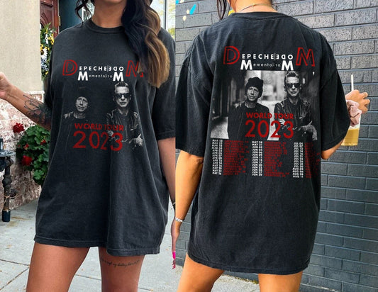 Depeche Mode Memento Mori World Tour 2023 Shirt, 2023 Rock Tour T-Shirt