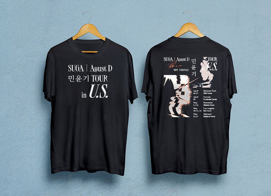 2023 SUGA Agust D Tour 2 sides T-shirt, Agust D Min Yoongi Tee, Suga Daechwita tote bag